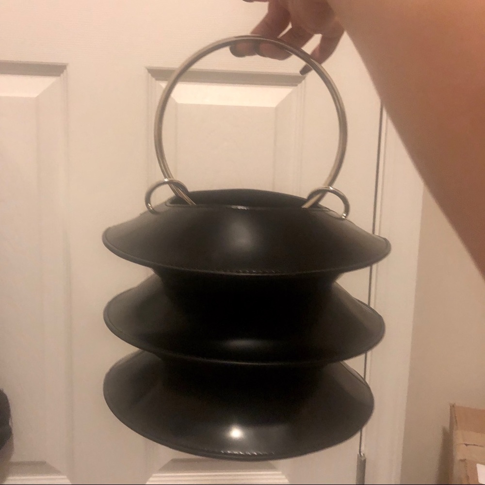 Kara Women's Black Void Pinch Lantern Bag